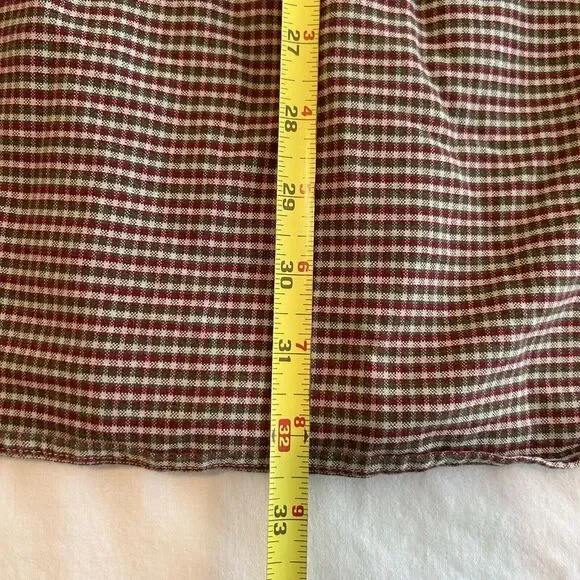 Resistol Rodeo Gear Mens Large Burgundy & Green Western Cowboy Button Up Shirt - Picture 10 of 10